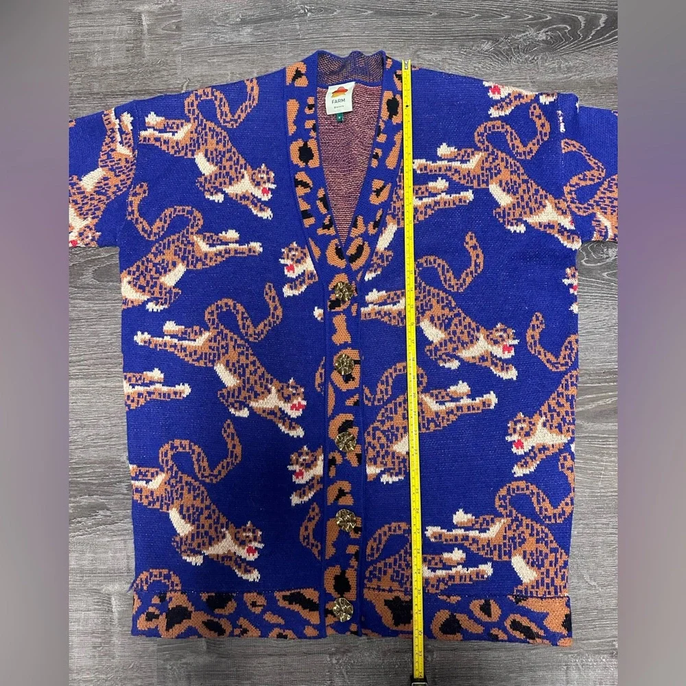 Farm Rio Leopards Jacquard Cardigan - Picture 4 of 9